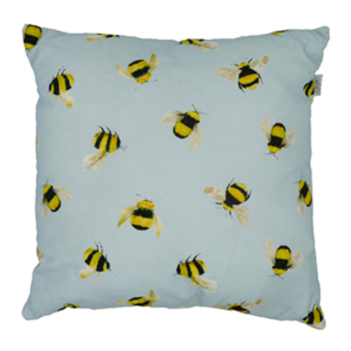 Bees, Duck Egg - (45cm x 45cm) Cushion - Image 3